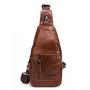 Men Genuine Leather Cowhide Vintage Travel Sling Chest Bags Riding Cas – B4 Bag World