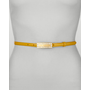 Prada Crystal-Buckle Vernice Belt, Soleil - Neiman Marcus