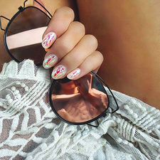 SHATTERED DEEDS PINK (Semi sheer holographic "glass manicure"