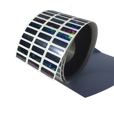 500 Tamper Evident Holographic Bright Black Security Label Seal Sticker, Rectangle 0.75" x 0.25" (19mm x 6mm)
