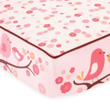 springtime birdie complete sheet - genius jones | design for a new generation™ | bugaboo, stokke, oeuf, monte, blu dot, ducduc, skip hop, baby registry, strollers, modern kids furniture, toys