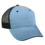 Twill Contrasted Stitch Trucker Cap- Bay Blue/Navy