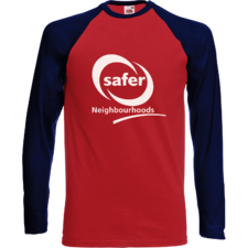 Fruit of the Loom Contrast Long Sleeve Baseball T-Shirt