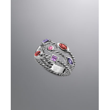 David Yurman Three-Row Berry Confetti Ring - Neiman Marcus