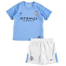 2017-18 Manchester City Home Kids Kit