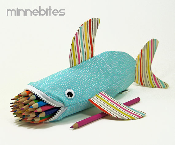 Shark Pencil Case by MinneB...
