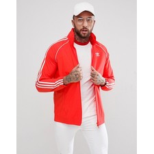 adidas Originals adicolor Superstar Track Jacket In Red CW1310