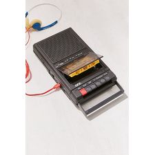 Retro Shoebox Cassette Tape Recorder, USB Player