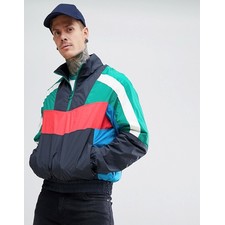 Original Penguin Overhead Color Block Jacket Slim Fit in Navy Multi