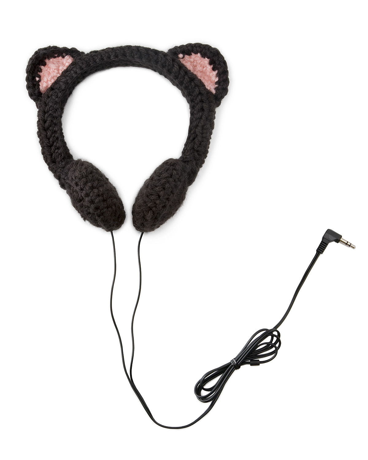 BLACK CAT HEADPHONES | Cute Knitted Headphones | UncommonGoods