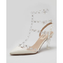 Valentino Naked Rockstud Slingback, Ivory - Neiman Marcus