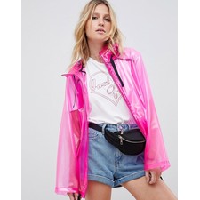 ASOS Design Rain Jacket With Contrast Binding