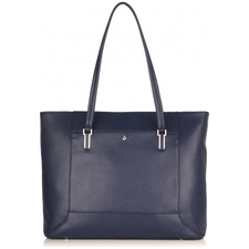 Picton Marine15" Leather Laptop Tote from KNOMO: Official Store | Women's 15" Laptop Bag | Marine Saffiano Leather Laptop Bag | Briefcase| Designed by KNOMO London