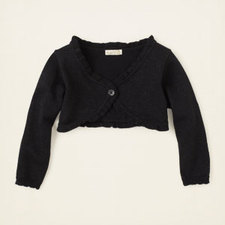 baby girl - sweaters - metallic ruffle cardigan sweater | Children's Clothing | Kids Clothes | The Children's Place