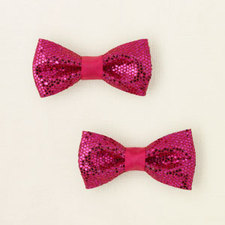 baby girl - accessories - glitter bow barrettes | Children's Clothing | Kids Clothes | The Children's Place