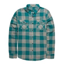 Ash and Sea-Green Flannel Shirt