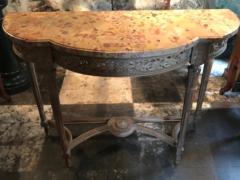 French c19 th walnut consol...
