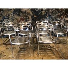 Set of 6 metal chairs
