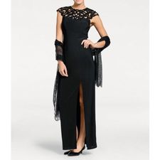 Evening gown, black