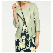 Leather jacket, mint