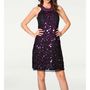 Sequin dress, black-pink