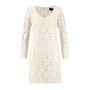 Lace dress, wool white