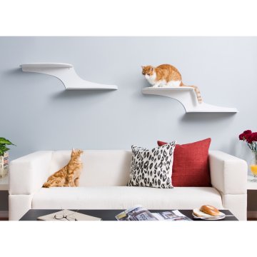 Refined Feline Cat Cloud Cat Shelf - White