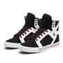 SUPRA SKYTOP | BLK / WHT / ATHLETIC RED - WHT