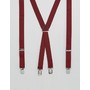  Wedding Bow Tie And Suspenders Gift Set In Burgundy