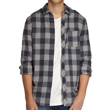 Ashen Grey Cotton Flannel Shirt
