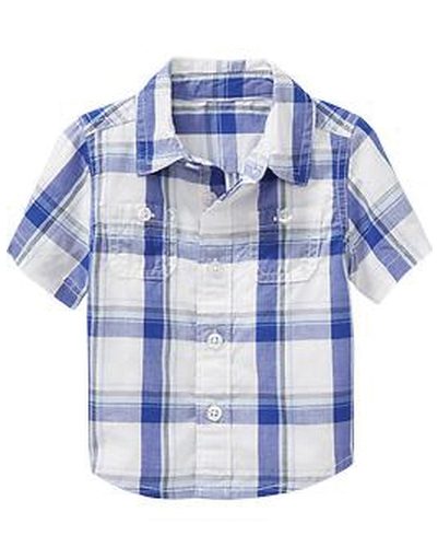 Bright Indigo Checked Baby ...