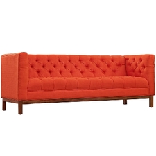 Panache Fabric Sofa In Atomic Red