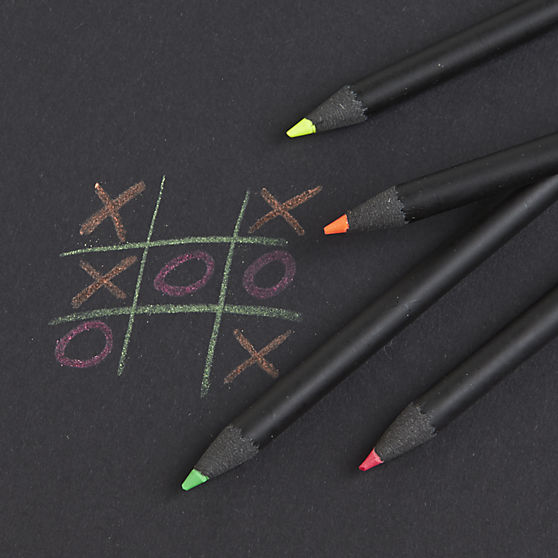 set of 4 neon pencils in of...