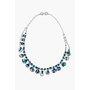 TOM BINNS Blue Paint & crystal Necklace