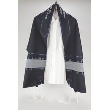 MAJESTIC ROYAL-LOOKING BLUE TALLIT