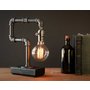 Edison lamp-Rustic home decor-Steampunk lamp-Unique table lamp-Industrial lighting-Housewarming gift for men-Desk lamp-Bedside lamp