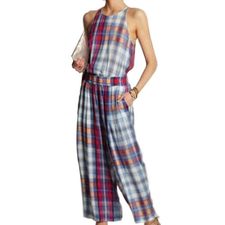 Baggy Flannel Jumpsuit