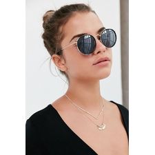  Charlie Metal Round Sunglasses