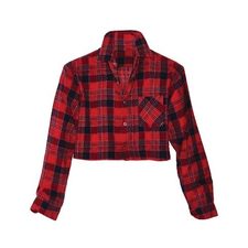 Button Up Street Wear Flannel Crop Top