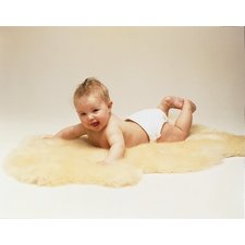 Baby Sheepskin Rug, 100% Natural By Bowron