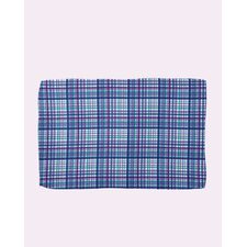 Dramatic Blue Check Towel