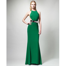 Stella McCartney Belted Contour Gown - Neiman Marcus