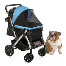 PET ROVER™ Premium Stroller for Small/Medium/Large Dogs, Cats and Pets (Sky Blue) - HPZ™ PET ROVER