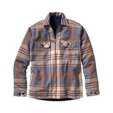 Blue and Orange Flannel Jacket
