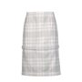 Acid Wash Grey and White Check Flannel Skirt