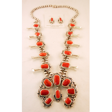 Shop Navajo Squash Blossom Necklace at Palms Trading Company