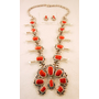 Shop Navajo Squash Blossom Necklace at Palms Trading Company