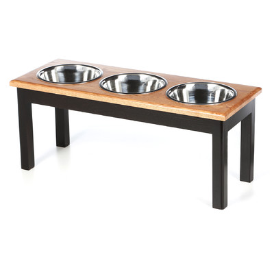 Classic Pet Beds 3 Bowl Traditional Style Pet Diner (1 quart) | AllModern