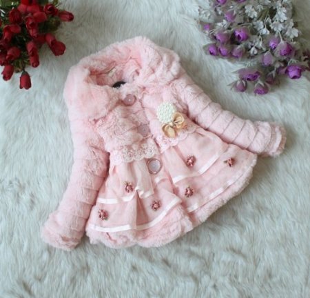 Amazon.com: Toddlers Girls Junoesque Baby Faux Fur Fleece Lined Coat Kids Winter Warm Jacket (125-6 years), pink): Beauty