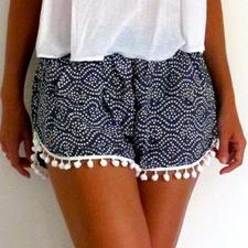 High Waist Tassel Shorts
